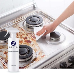 Jue-Fish No-Wash Multifunctional Cleaner, Kitchen Cooktop Bathroom Wash Basin Decontamination Remove Oil Stain Cleaner