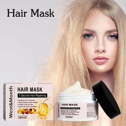 West&Month Keratin Repair Hair Mask, Moisturize And Repair Hair Ends Split Improve Dry And Frizz Hair Care Mask