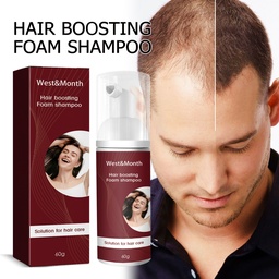 West&Month Hair Boosting Foam Shampoo, Smooth Dense Volumizing And Strengthening Hair Care Shampoo