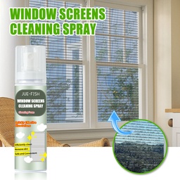 Jue-Fish Window Cleaning Spray, Window Screen Cleaning Strong Decontamination Oil Stain Clean Bright Foam Spray