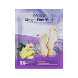 EELHOE Ginger Foot Mask, Foot Moisturizing Moisturizing Tender Skin Exfoliating Dead Skin Cracked Skin Care Foot Mask