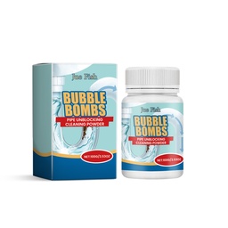 Jue-Fish Pipe Cleaning Powder, Toilet Pipe Toilet Floor Drain Kitchen Sewer Grease Blockage Removal