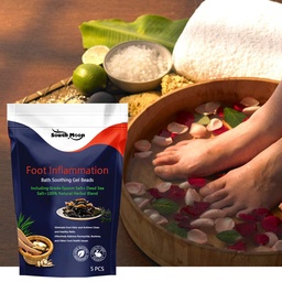 South Moon Foot Inflammation Bath Soothing Gel Beads, Clean Odor Gray Nail Swelling Repair Bright Nail Care Foot Bath Beads