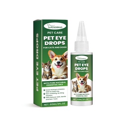 Yegbong Pet Eye Drops, Dog Tear Stains Pet Eye Drops Cat Eye Cleaning Supplies