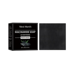 West&Month Bamboo Charcoal Cleaning Soap, Clean And Moisturize The Body, Care For The Skin, Refreshing Oil Control And Tender Skin Bath Soap