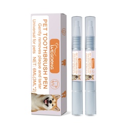Yegbong Pet Toothbrush Pen Dog Cat Tartar Stone Cleaning Remove Bad Breath Remove Odor Cleaning Pen