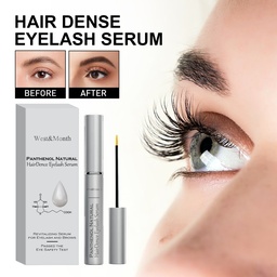 West&Month Hair Dense Eyelash Serum, Black Slender Long Curl Thick Moisturizing Mascara