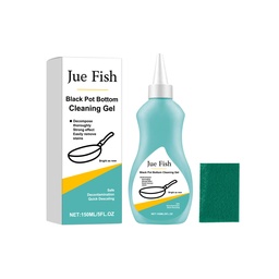 Jue-Fish Black Pot Bottom Cleaning Gel, Boiler Bowl Kitchen Utensils Clean Easily Smeary Clean Derusting Decontamination