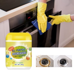 Jue-Fish Multi-Purpose Degreaser, Kitchen Stove Cookware Range Hood Oil Stains Dirt Cleaning Agent