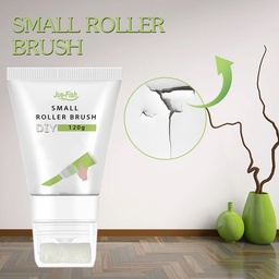 Jue-Fish Wall Repair Paint White Small Roller Brush, Wall Paint Prevent Moisture And Fall Off Cover Stains And Cracks Repair Small Roller Brush
