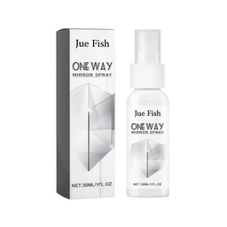 Jue-Fish One Way Mirror Spray, Car Rearview Mirror Bathroom Glass Dust Stains Water Stains Clean