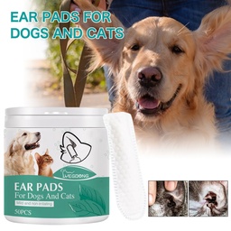 Yegbong Pet Ear Cleaning Finger Set, Cleaning Cat Dog Ear Mite Ear Wax Care Ear Canal Cleaning Finger Set