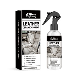 Rayhong Automotive Leather Ceramic Coating Spray, Leather Refurbishment Decontamination Brightening Maintenance Cleaning And Polishing Spray