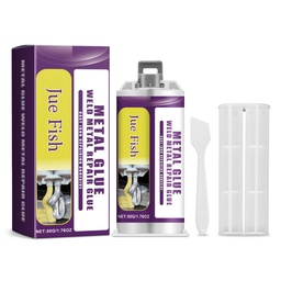 Jue-Fish Metal Repair Adhesive, Waterproof Leak-Plugging Crack Metal Adhesive Ab Repair Agent Metal Repair Adhesive