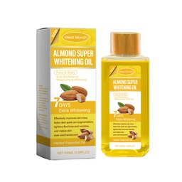 West&Month Sweet Almond Body Brightening Oil, Brightening Skin, Moisturizing And Moisturizing Skin Body Oil