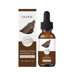 OUHOE Sandalwood Massage Essential Oil Gently Moisturizes Whole Body Skin Daily Body Care Massage Sandalwood Essential Oil