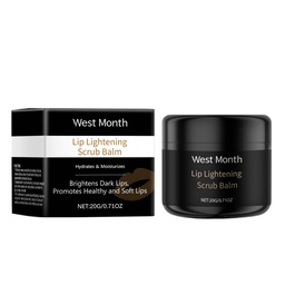 West&Month Exfoliating Lip Scrub, Nourishes And Moisturizes Dry Lips With A Gentle Exfoliating Scrub