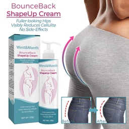 West&Month Bounce Back Shape Up Cream, Firming Skin Lifting Buttocks And Highlighting Buttocks Curves Body Shaping Cream