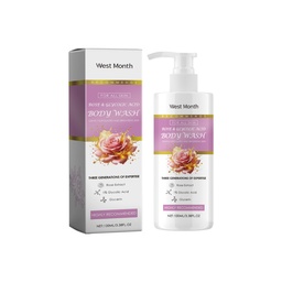 West&Month  Exfoliating Shower Gel Protects Skin, Gently Exfoliates Skin, Improves Dryness And Long-Lasting Moisture