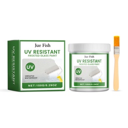 Jue-Fish Frosted Glass Paint, Multi-Functional Moisture Resistance Against Light Privacy Protection Wear Resistant Glass Paint