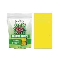 Jue-Fish Yellow Board Double-Sided Armyworm Board, Insect-Inducing Double-Panel Greenhouse Orchard To Kill Small Flying Insects And Fruit Flies
