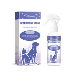 Yegbong Pet Deodorant Cleans Pet Odors Fresh Lavender Scented Pet Deodorant Spray