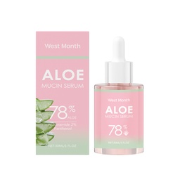 West&Month Aloe Vera Soothing Essence, Gently Hydrating And Moisturizing Facial Skin Soothing Essence